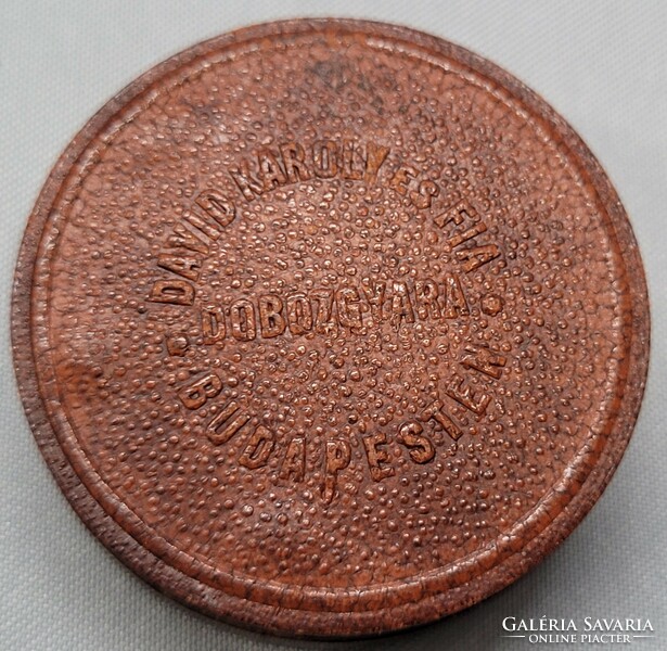 Millennium 1 crown 1896 in a red-brown leather effect gift box