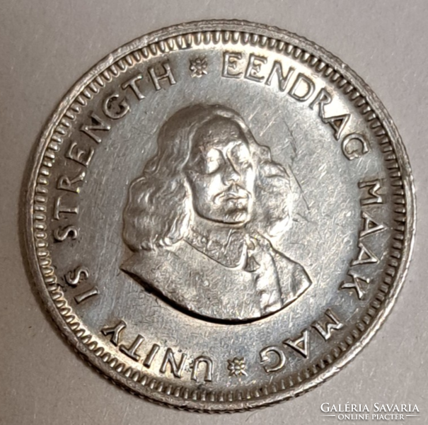1961. Silver South Africa 5 cents (h/3)