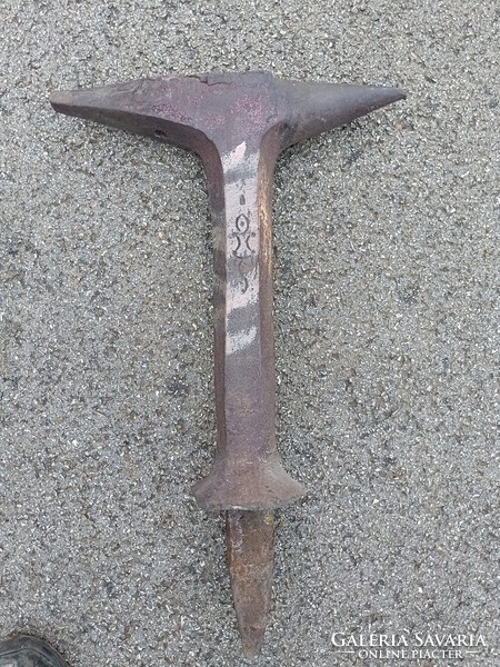 Antique iron anvil