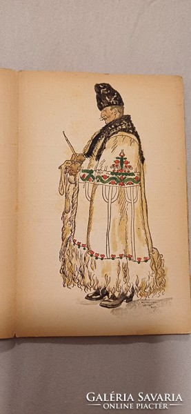 Hungarian national costume 1925. Published