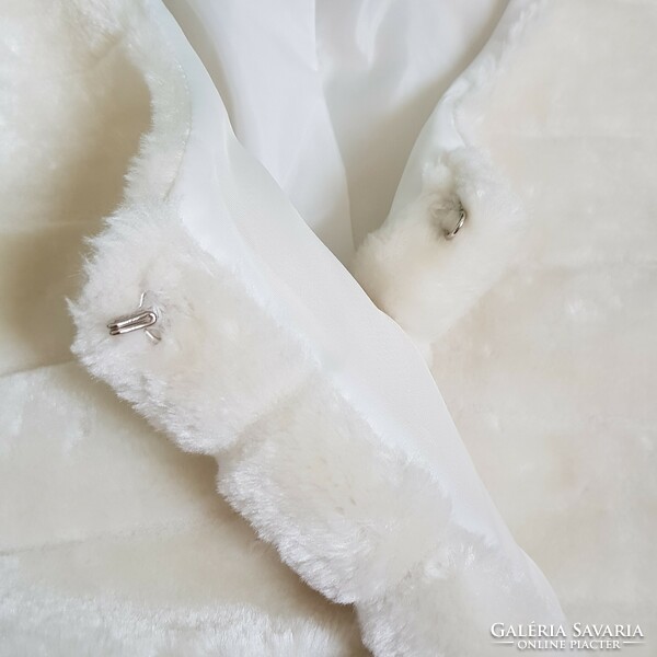 About S/m ecru bridal fur bolero, casual jacket, blazer