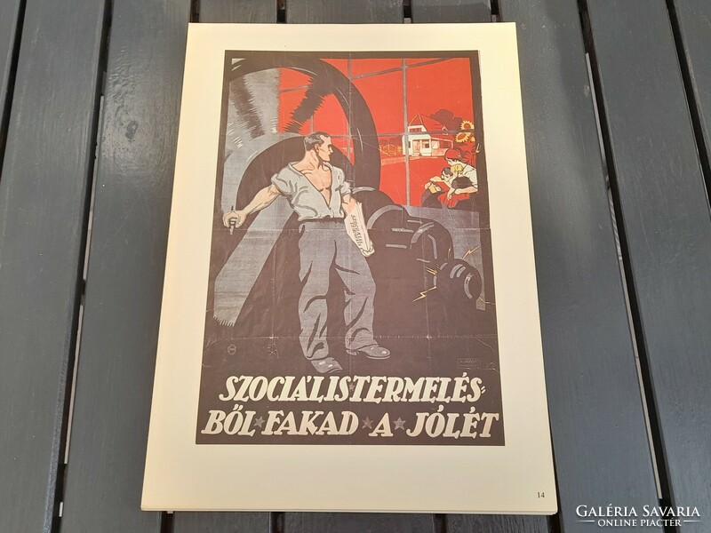 1,-Ft Szovjet soviet kommunista tanácsköztársaság mozgalmi plakát offset 13.