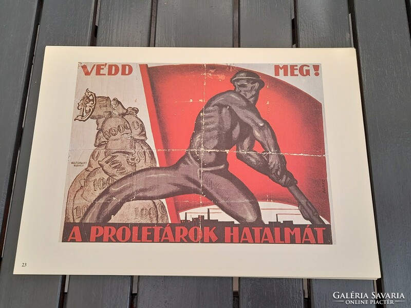1,-Ft Szovjet soviet kommunista tanácsköztársaság mozgalmi plakát offset 1959.   20.