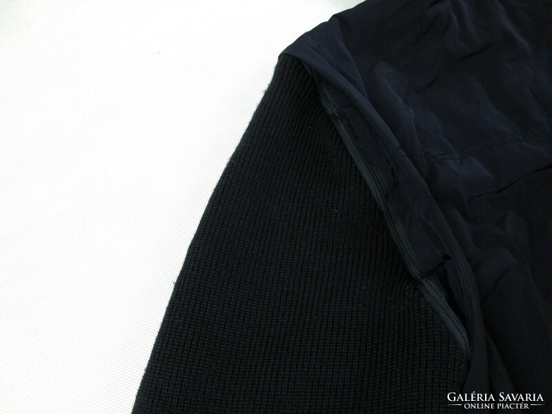 Original bugatti 2in1 (xl) men's elegant dark blue transition jacket / vest