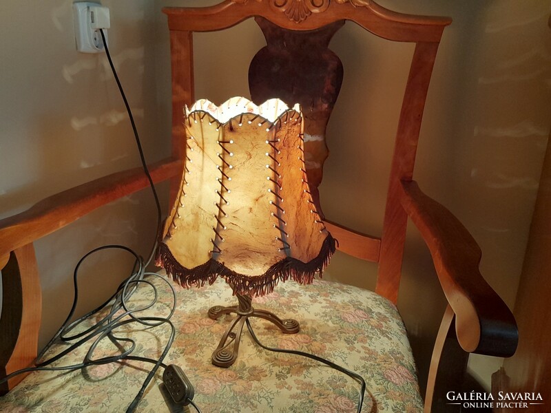 Beautiful bronze bedside lamp