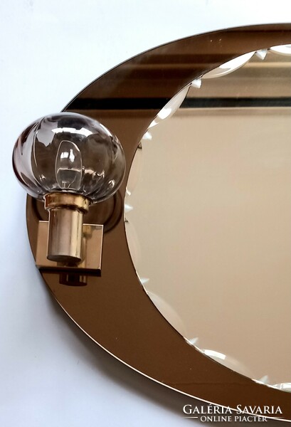 Art deco bathroom mirror with chrome lights is negotiable