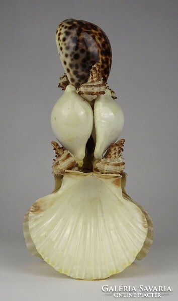1P696 shell and snail composition table decoration 23 cm