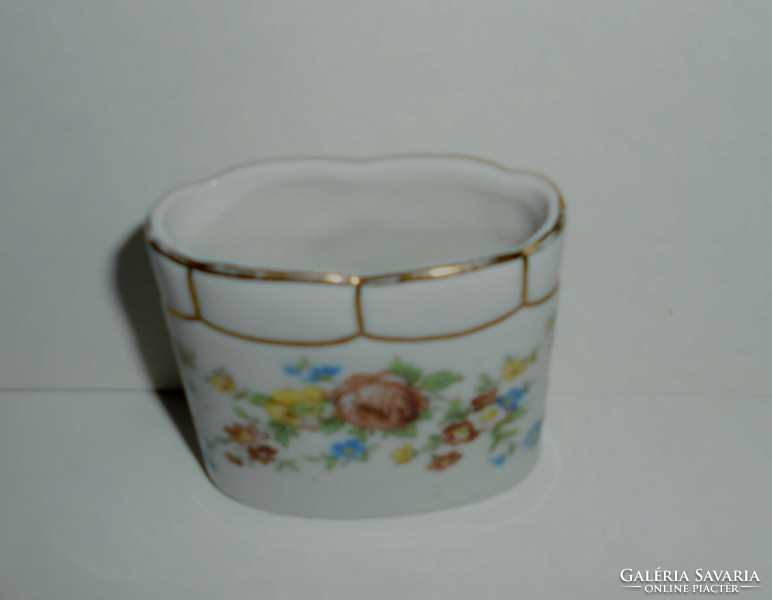 Drasche porcelain match or toothpick holder
