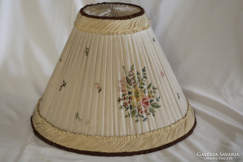 Antique Herend lampshade lamp shade large silk floral rarity