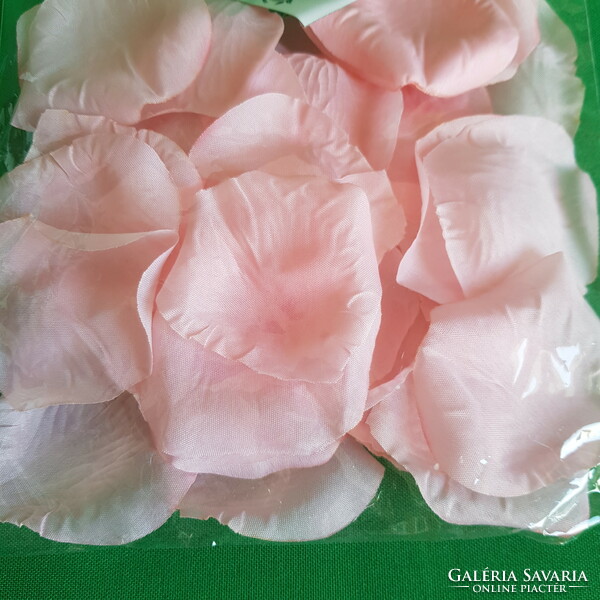 3 Packs of pink textile flower petals, large rose petals
