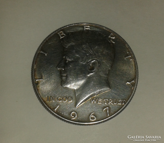 Kennedy ezüst fél dollár 1967