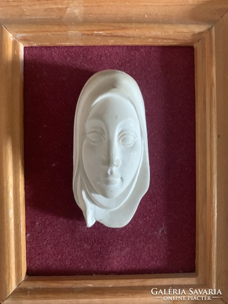 Antique plastic image of the Virgin Mary