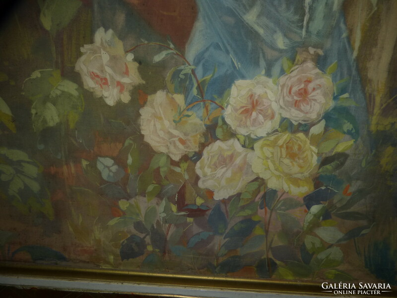 160X280 cm. Darilek henrik painting / art nouveau.