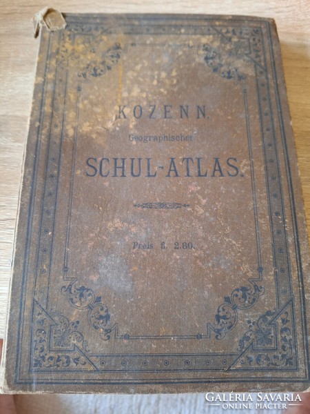 Antique school atlas