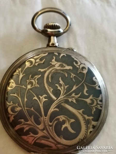 Silver pocket watch, beautiful schild freres brand and runs accurately