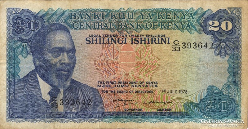 20 Shilingi 1978 Kenya