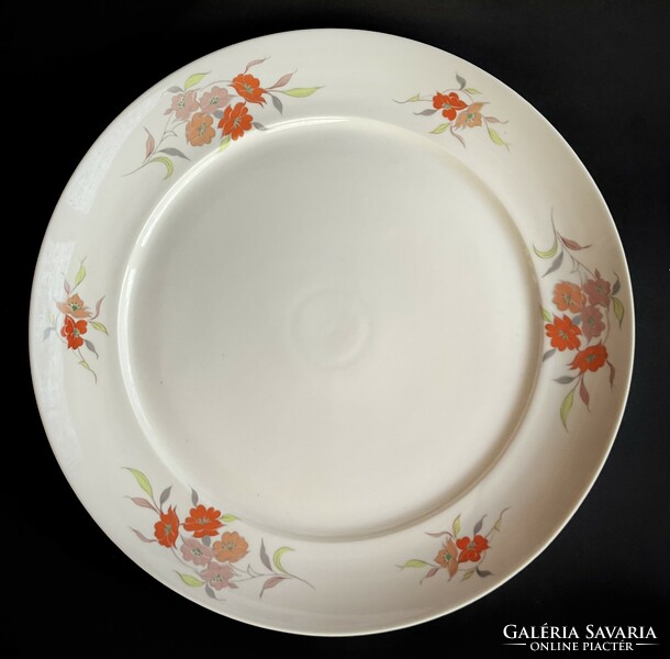 Alföldi showcase cake set 1 serving plate 5 small plates with orange flowers