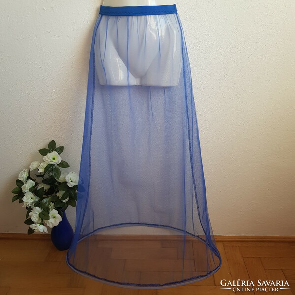 New, custom-made, blue 1-ring petticoat, tire, step reliever