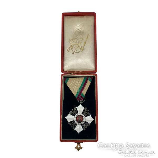 Bolgár Hazáért érdemrend - ezüst, tűzzománc - (1891 - 1908)