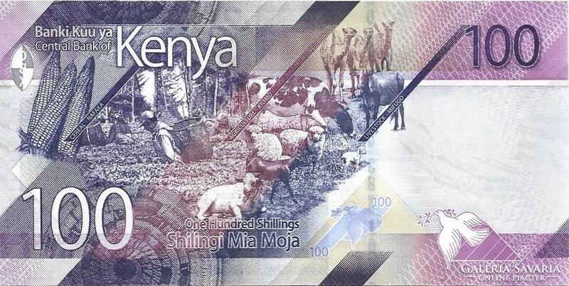 100 shilingi 2019 Kenya UNC