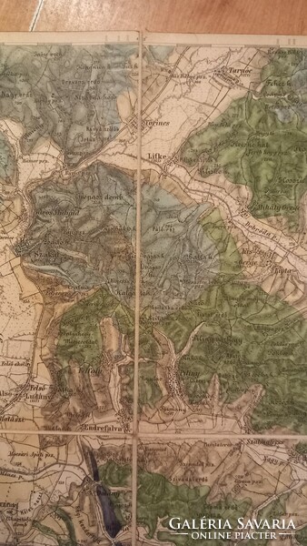 1885 Salgótarján and its surroundings (Szécsény, etc.) Military map k.U.K.