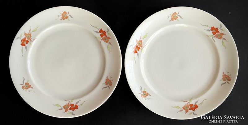 Alföldi 2 small plates with orange flowers