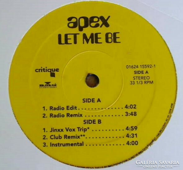 Apex - Let Me Be (12")