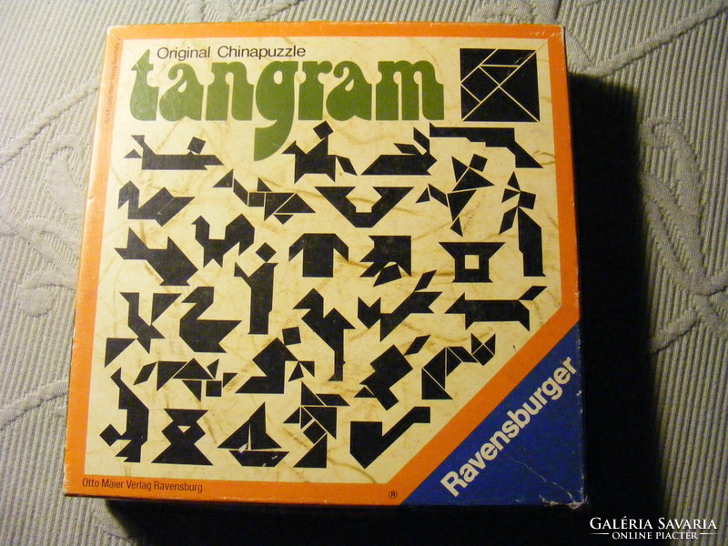 Retro Tangram Original China Puzzle - Ravensburger West Germany 1976