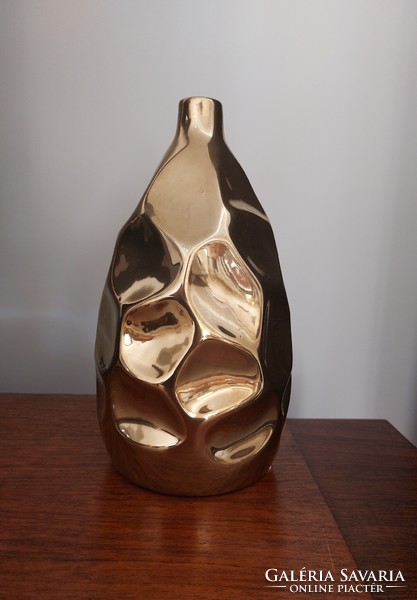 Christmas gold decor vase ceramic vase