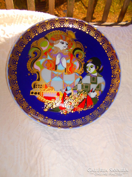 Björn Winblad tervezte Rosenthal Aladin jelentes porcelán fali tányér
