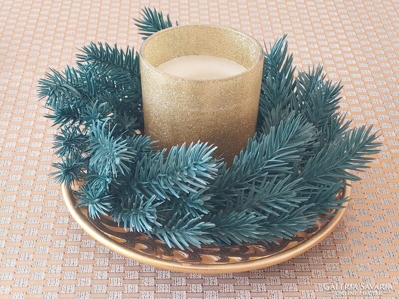 Christmas green artificial pine wreath
