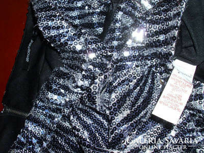 Black silver sequined skirt atmosphere size 8/36: 74 cm h:35 cm