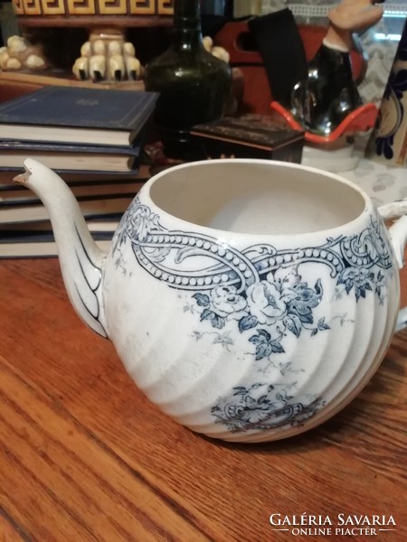 Antique labeled tea pourer, wrongly photographed