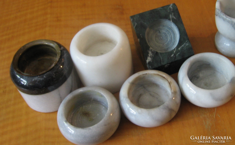 6 onyx marble candle holders