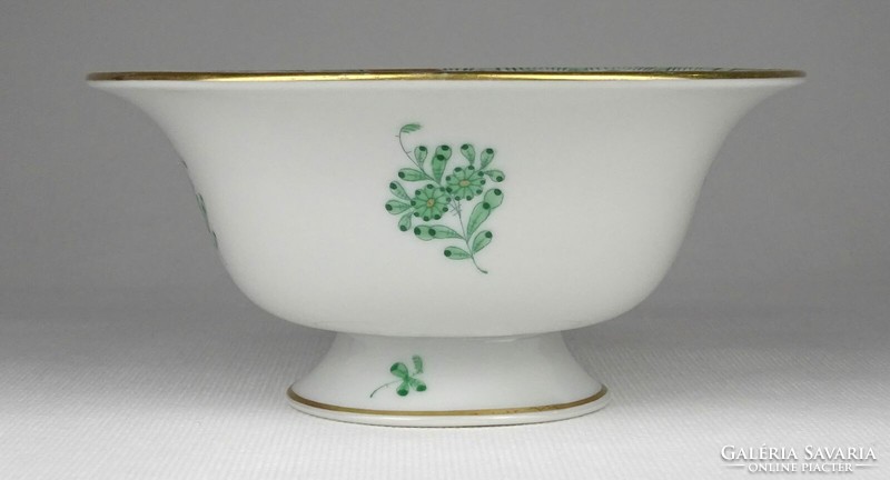 1P833 old green Appony pattern Herend porcelain bowl tray 1942