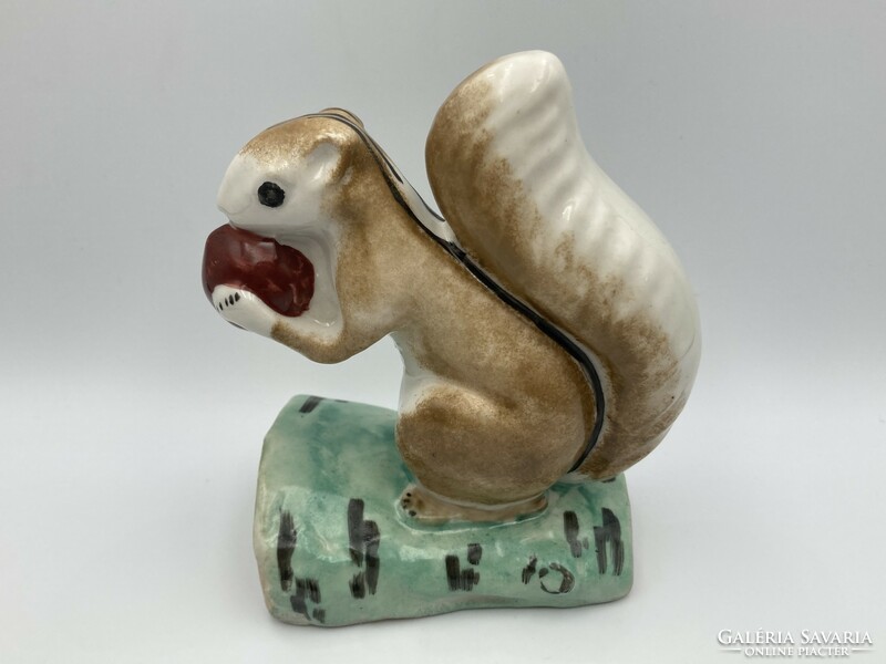 Korean ceramic squirrel with hazelnuts