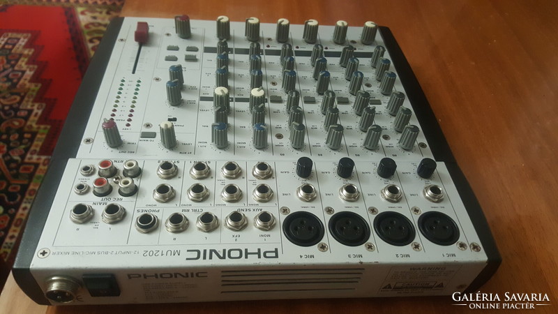 PHONIC MU 1202 -12 input 2bus mic line mixer