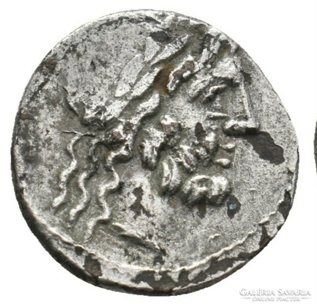 Roman Republic, anonymous. Victoriatus (211-210 BC) Suberatus denarius