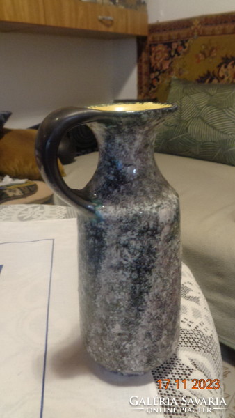 Bodrogkeresztúr ceramic vase, the old label is still on it.. Nice condition 27 cm