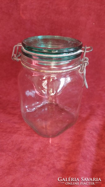 Bormioli rocco fido Italian buckled glass container