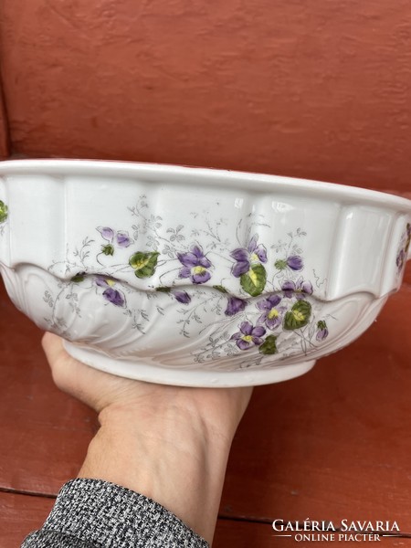 2 Ears with ears twisted violet patty bowl soup bowl peasant bowl, nostalgia piece peasant comatose