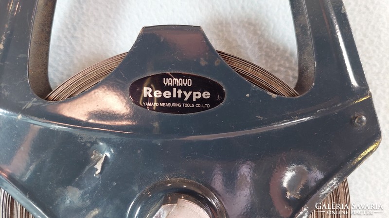 Yamayo Reeltype fém szalagmérő, szerszám, vintage