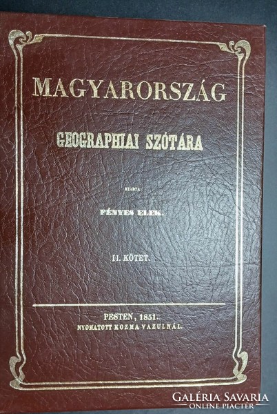Geographical dictionary of Hungary