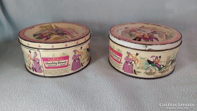 Mackintosh's quality street tin boxes