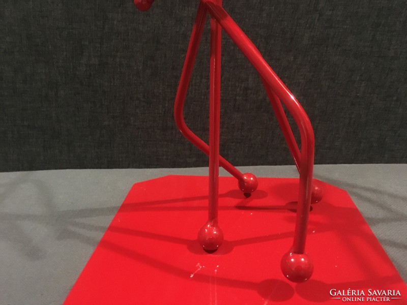 Ferrari red metal dancing statue couple! 43.5 cm!!!