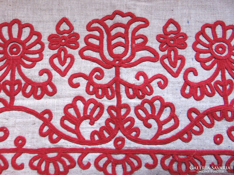 Beautiful embroidered Transylvanian written handwork decorative cushion cover