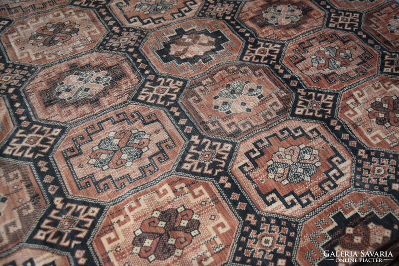 Régi antik nagyméretű ágyterítő terítő falvédő szőnyeg bársony 257 x 139