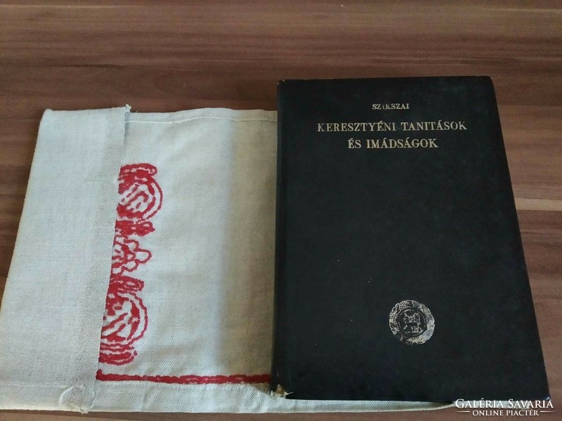 Christian teachings and prayers, author: György Sikszai, 1986, in a protective cover with written embroidery