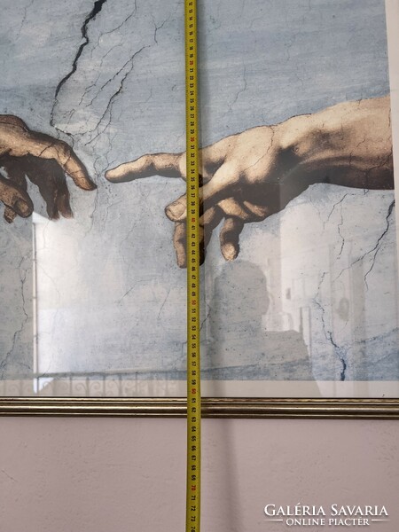 Michelangelo: creation of Adam, Sistine Chapel, the creation of Adam print