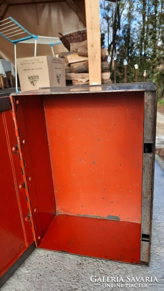 Antique iron money chest iron chest